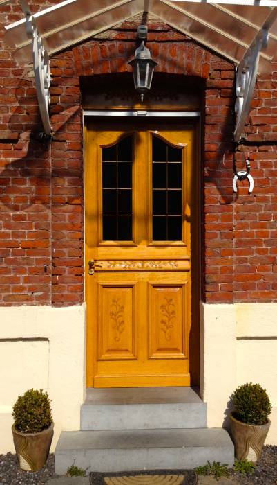 porte d'entré bois